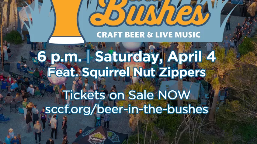 beer in bushes flyer