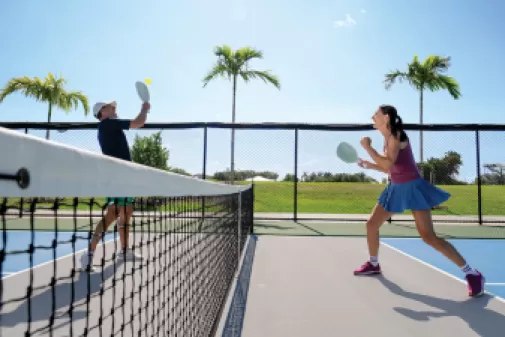Pickleball courts are ready for you.